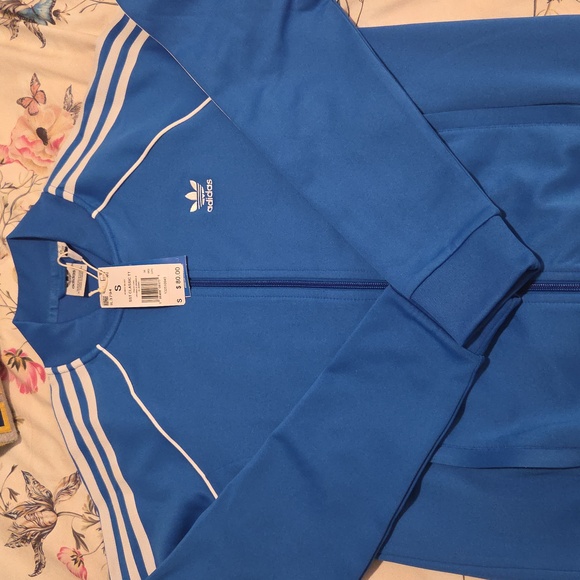 Adidas Classic Blue and White Jacket - Picture 3 of 3